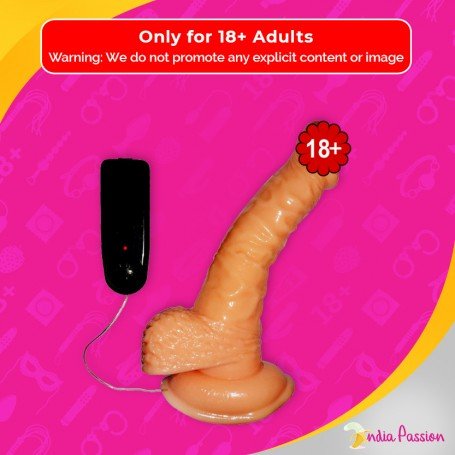 Whoppers Curved Vibrating Suction Cup Realistic Vibrator RSV-078