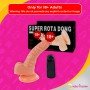 Whoppers Curved Vibrating Suction Cup Realistic Vibrator RSV-078