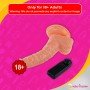 Whoppers Curved Vibrating Suction Cup Realistic Vibrator RSV-078