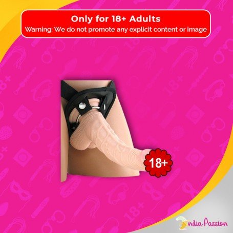 American Whopper 6.5" Dong Vibrating With Harness SO-006