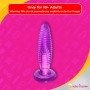 Purple Jelly Anal Vibrating Butt Plug With Suction Cup AD-024