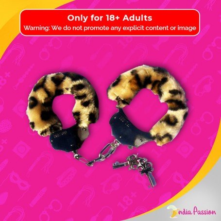 Fetish Fantasy Furry Cuffs in Leopard BDSM-005