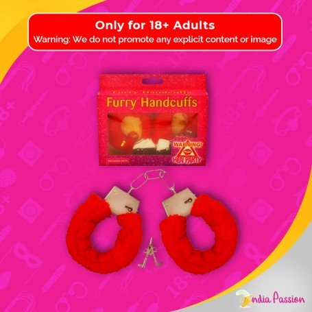 Fetish Fantasy Beginner's Furry Cuffs in Red BDSM-004
