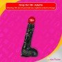 8 inch Black Realistic Non Vibrator With Suction Cup RSNV-018