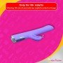 Black T- Transfer Beads Stick Rabbit Vibrator RV-021