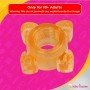 Transparent 4 Tube FingerCock Ring CR-010