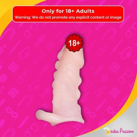 Solid Dotted Head Penis Extension Sleeve Skin Color PES-027