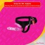 Baile Ultra Harness 7-inch Strap-on with Multi-speed Vibrations SO-033